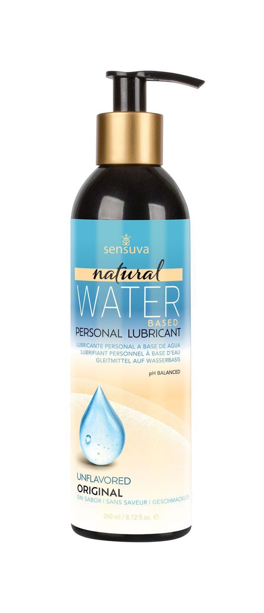 Лубрикант на водній основі Sensuva - Natural Water-Based (240 мл), без гліцерину та парабенів