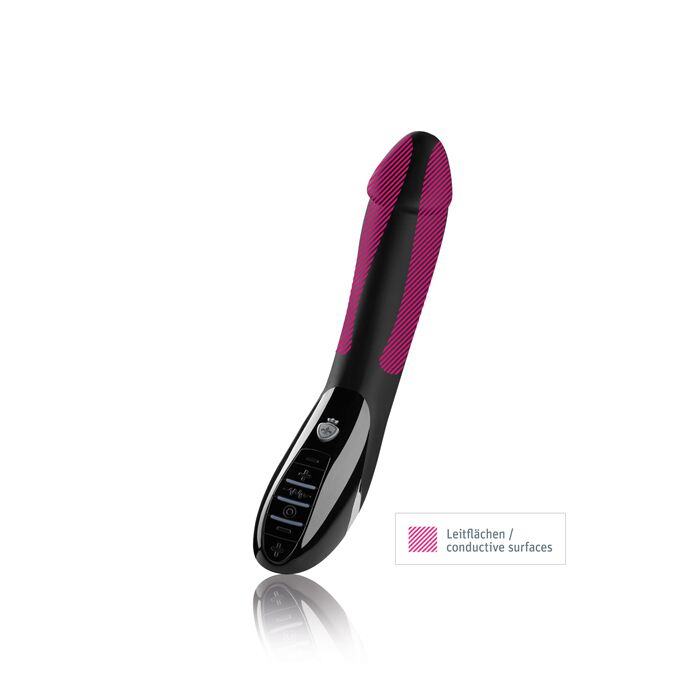 Вібратор з електростимуляцією Mystim Tickling Truman eStim Black, міостимулятор