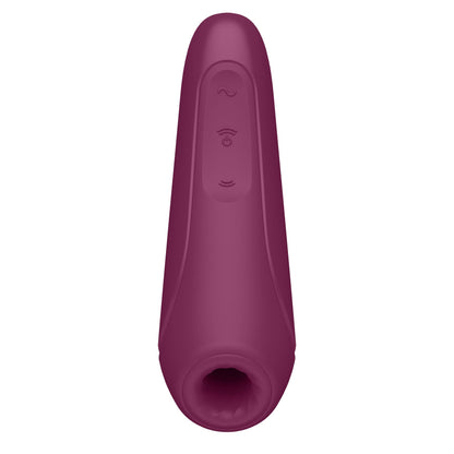 Вакуумний кліторальний стимулятор Satisfyer Curvy 1+ Rose Red з керуванням через інтернет
