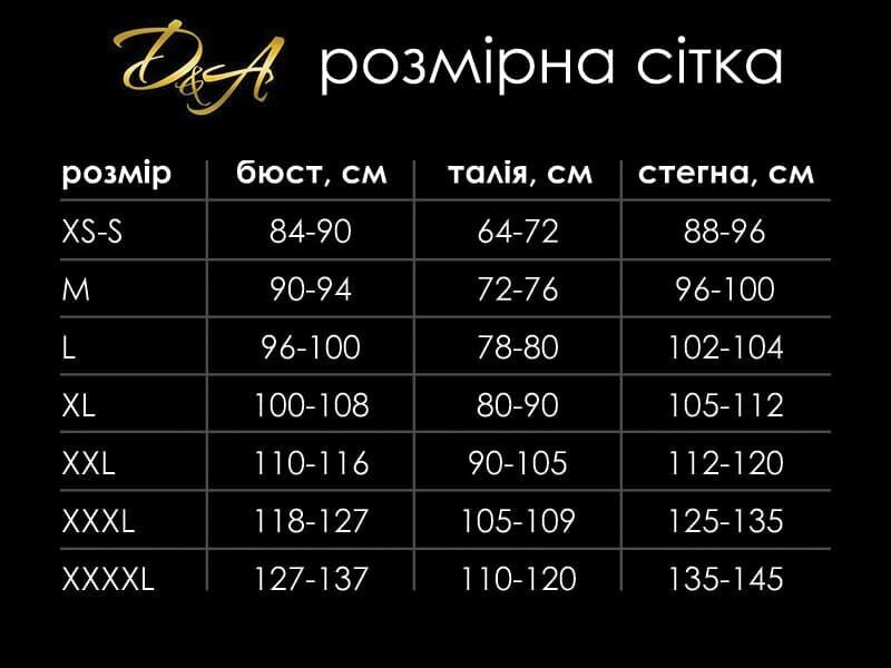 Сексуальне боді-сітка з відкритою попкою AGATHA D&A розмір L