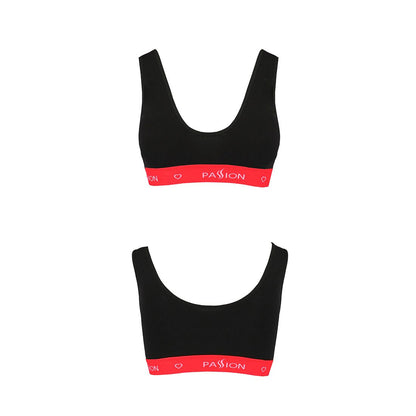 Спортивний топ на широких бретелях Passion PS003 TOP S, black