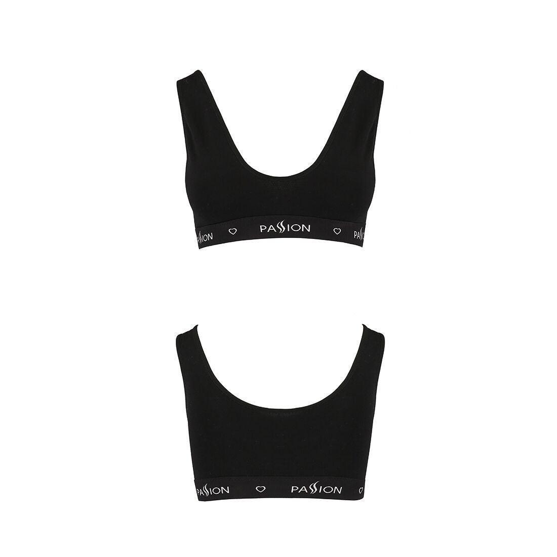 Спортивний топ з широкою гумкою Passion PS004 TOP XL, black