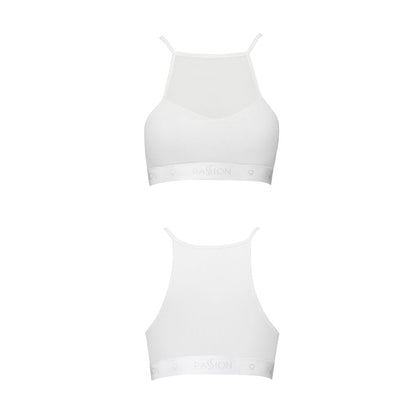 Спортивний топ з прозорою вставкою Passion PS006 TOP M, white