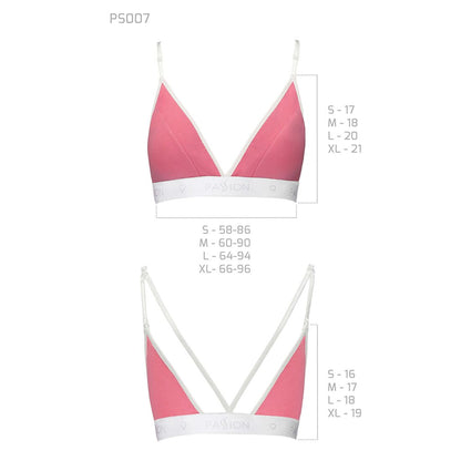 Спортивний топ з подвійними бретелями Passion PS007 TOP S, pink