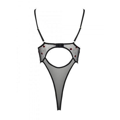 Еротичний боді з малюнком Passion LOVELIA BODY L/XL, black