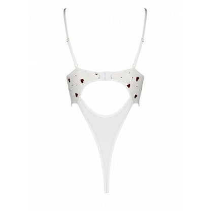 Еротичний боді з малюнком Passion LOVELIA BODY S/M, white