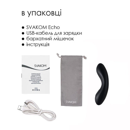 Кліторальний вібратор Svakom Echo Black