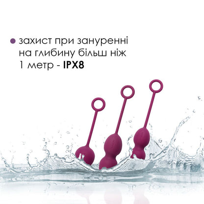 Набір вагінальних кульок зі зміщеним центром ваги Svakom Nova Violet
