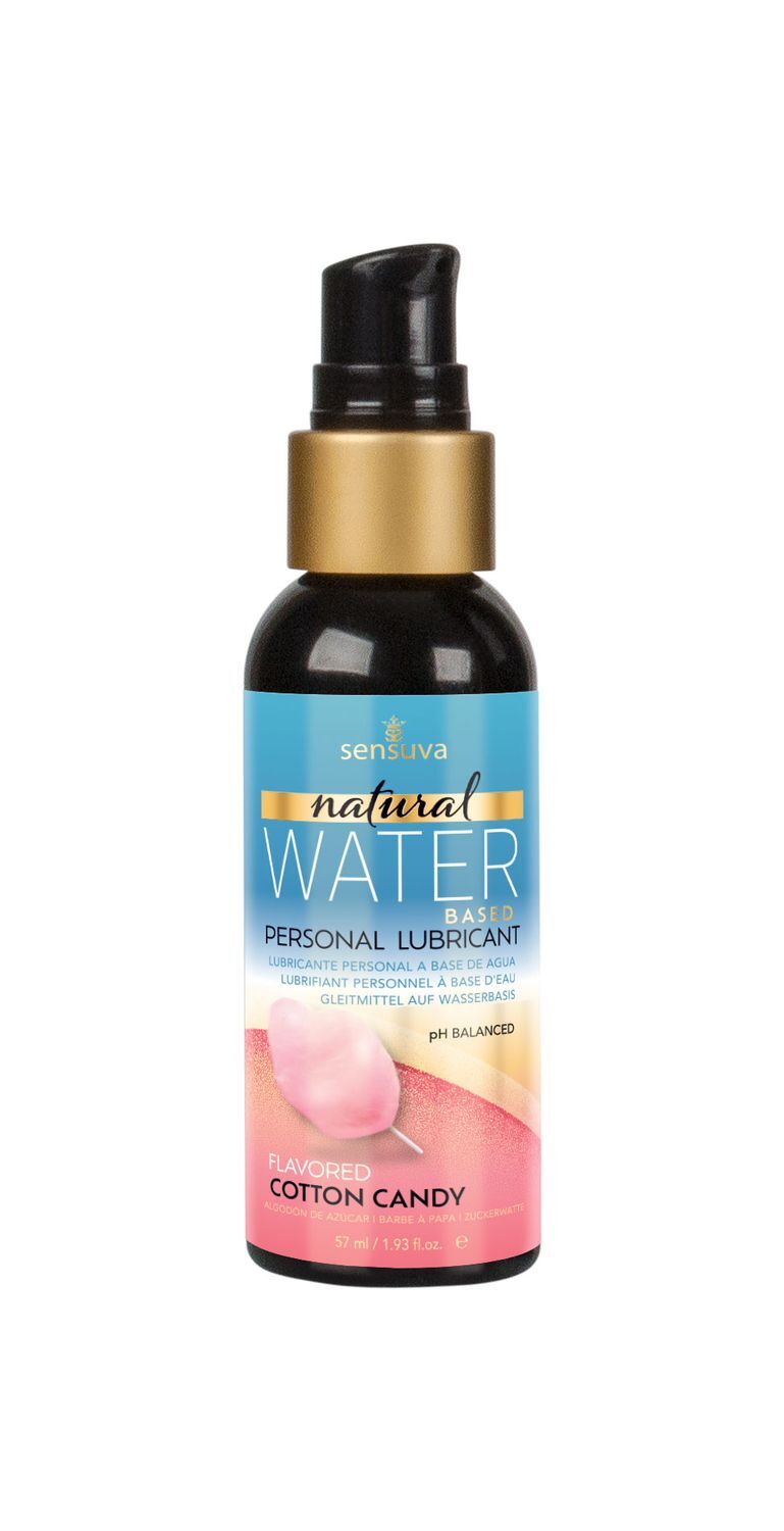 Змазка на водній основі Sensuva Natural Water-Based Cotton Candy (57 мл) без гліцерину та парабенів
