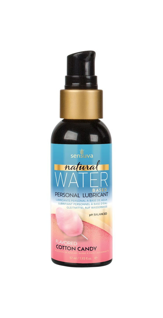 Змазка на водній основі Sensuva Natural Water-Based Cotton Candy (57 мл) без гліцерину та парабенів