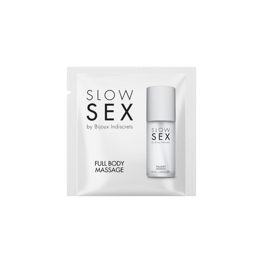Пробник силіконового гелю для масажу всього тіла Bijoux Indiscrets Slow Sex Full body massage
