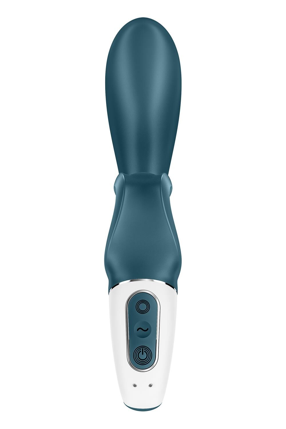 Смарт вібратор-кролик Satisfyer Hug Me Bluegrey, 2 мотори, діаметр 4,2см, широка кліторальна частина