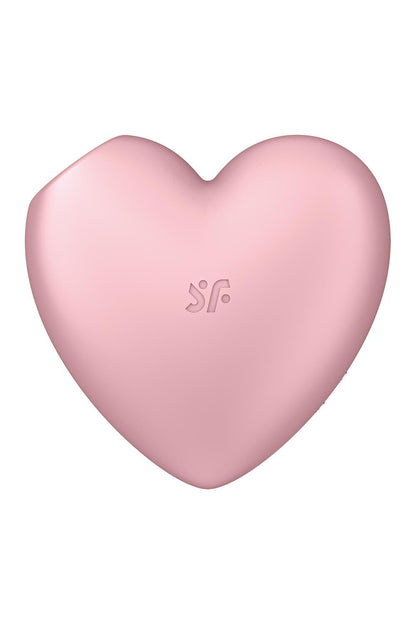Вакуумний стимулятор-серце з вібрацією Satisfyer Cutie Heart Light Red