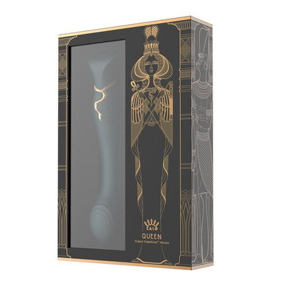 Смартвібратор 3в1 Zalo — Queen Set Jewel Green, пульсівна перлина та вакуум, кристал Swarovski