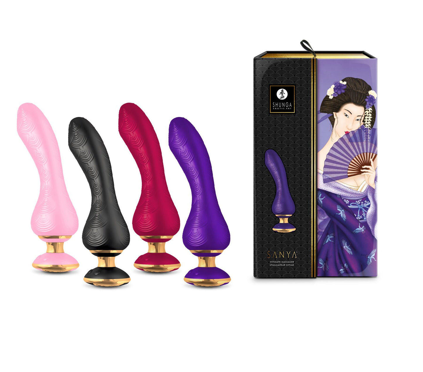 Вібратор для точки G Shunga Sanya Light Pink, гнучкий стовбур