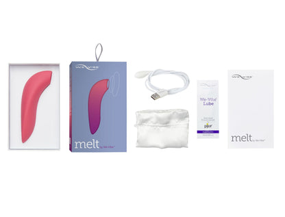 Вакуумний смарт-стимулятор для пар We-Vibe Melt Coral, зручно поєднувати з проникним сексом