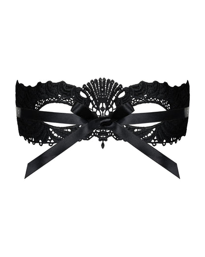 Мереживна маска Obsessive A700 mask, єдиний розмір, чорна