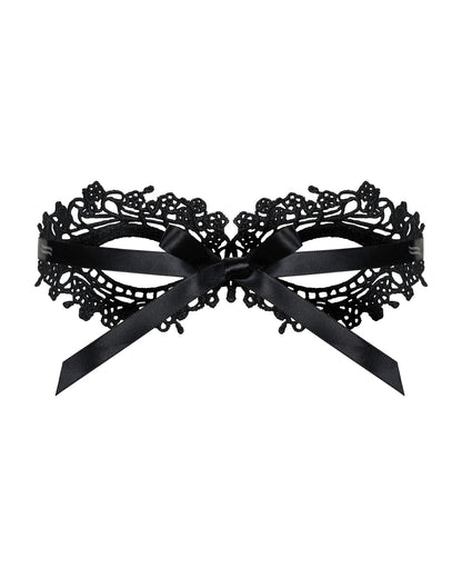 (SALE) Мереживна маска Obsessive A710 mask, єдиний розмір, чорна