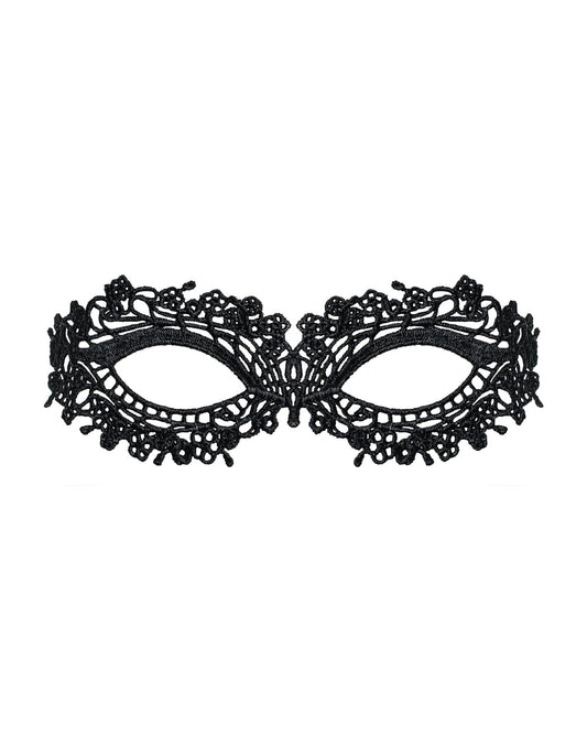 (SALE) Мереживна маска Obsessive A710 mask, єдиний розмір, чорна