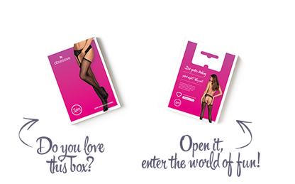 Сітчасті панчохи-стокінги зі стрілкою Obsessive Garter stockings S314 S/M/L, чорні, імітація гартері