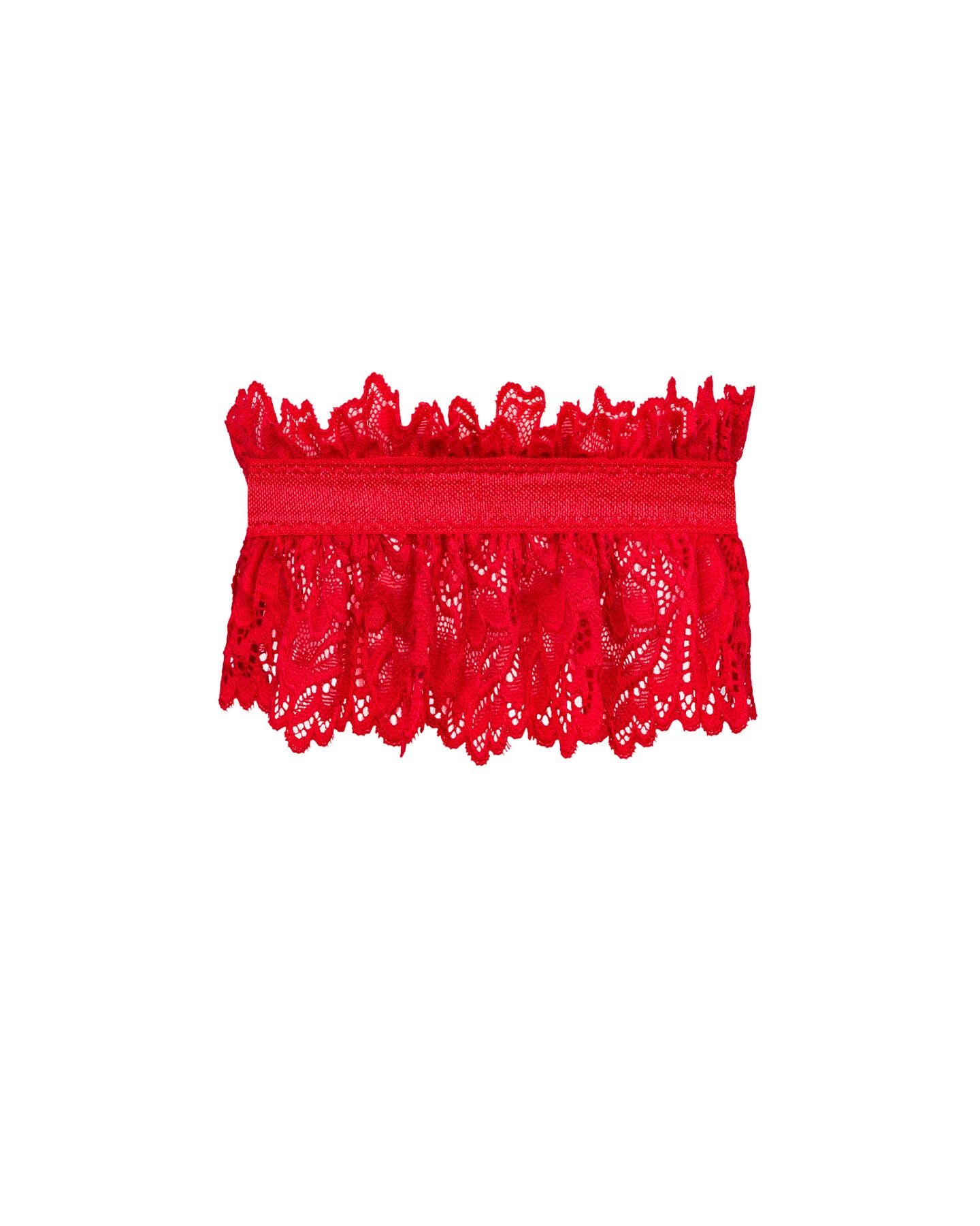 (SALE) Ажурна підв’язка Obsessive Amor Cherris garter, red