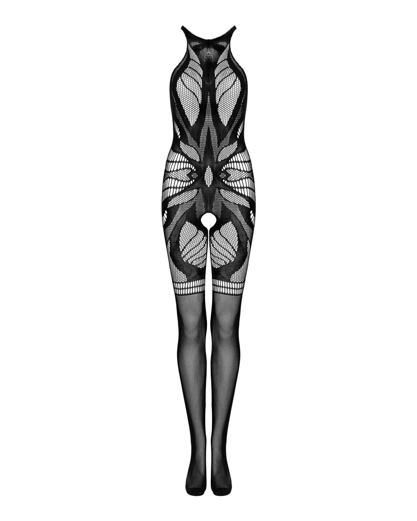 Сітчастий бодістокінг без рукавів Obsessive Bodystocking G331 S/M/L, black, з доступом