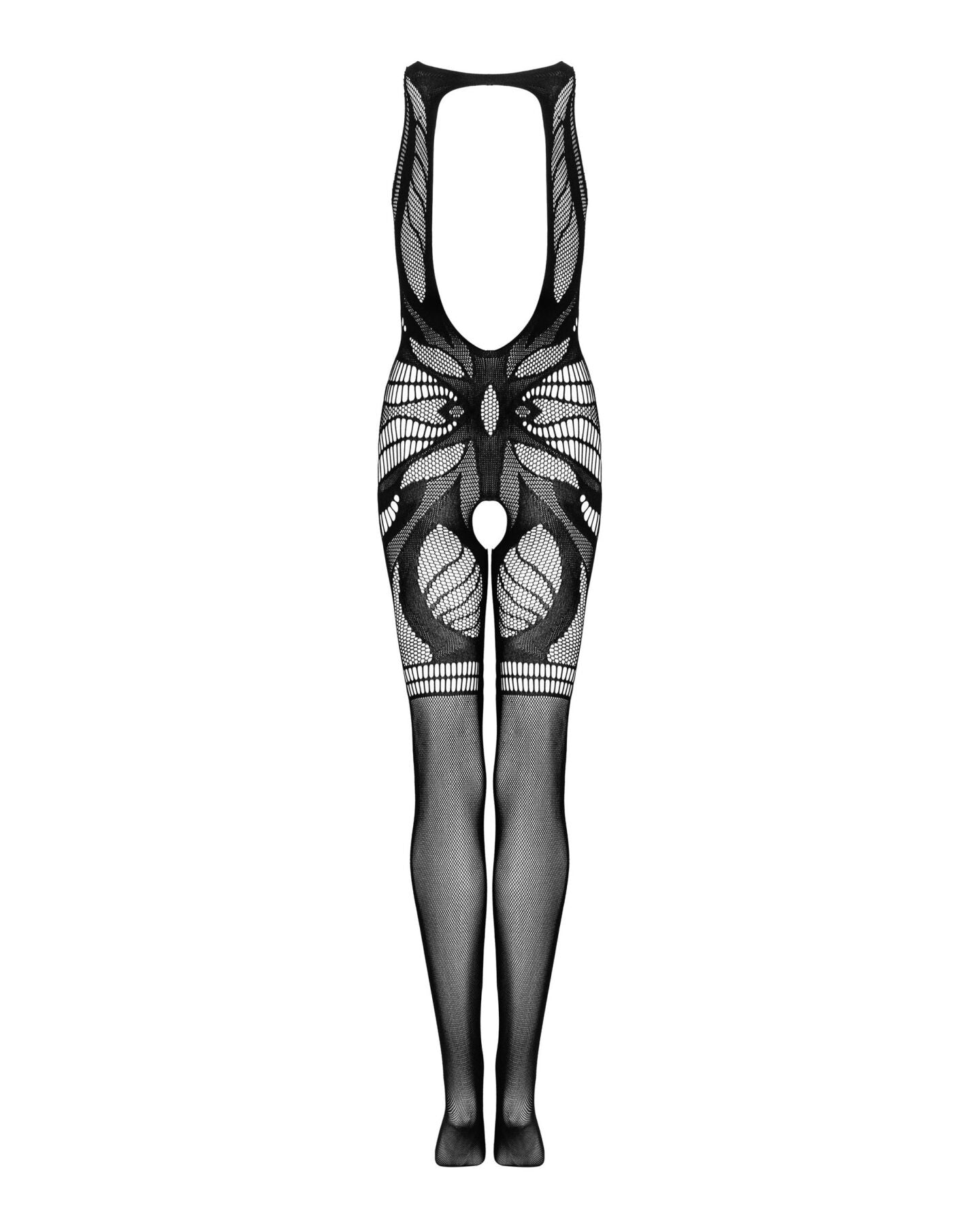 Сітчастий бодістокінг без рукавів Obsessive Bodystocking G331 S/M/L, black, з доступом