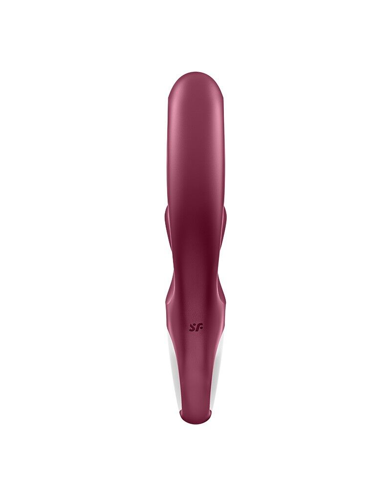 Вібратор-кролик Satisfyer Love Me Red, гнучкий, відросток з потрійним кінчиком