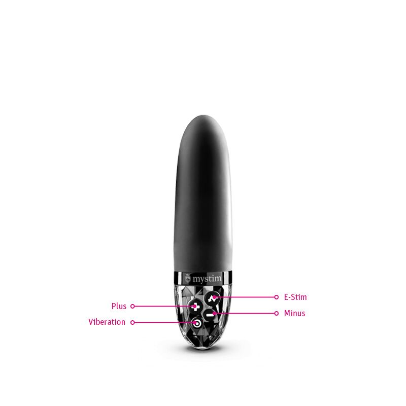 Вібратор з електростимуляцією Mystim Sleak Freak Black Edition