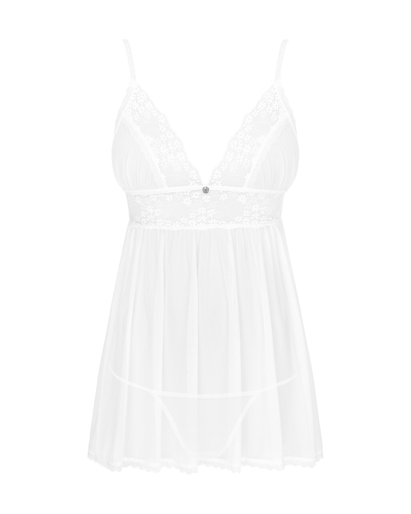 Пеньюар і трусики Obsessive Heavenlly babydoll & thong XS/S