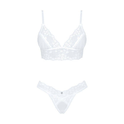 Еротичний комплект Obsessive Heavenlly 2-pcs set XL/2XL, бюстгальтер і танга
