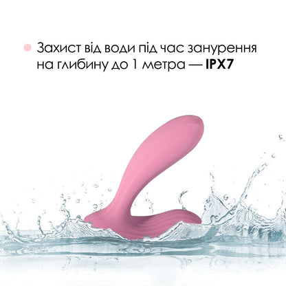 Смарт-вібратор у трусики Svakom Erica Romantic Rose, дуже гнучкий, 2 мотори
