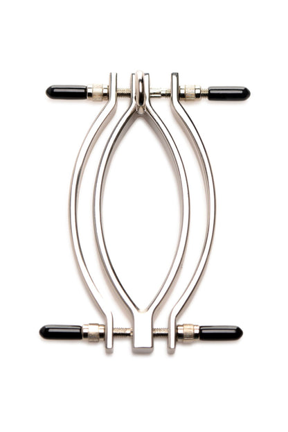 Затискач для статевих губ Master Series: Pussy Tugger Adjustable Vagina Clamp with Chain