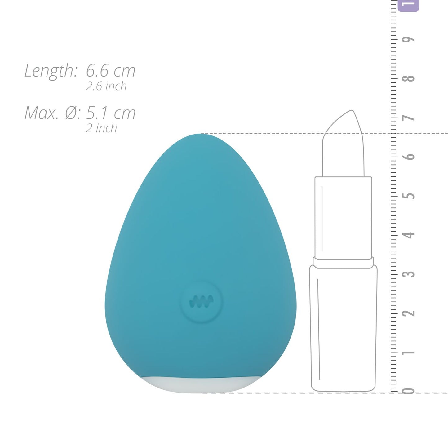 Вібратор для клітора Cala Azul – Carla Clitoris Stimulator, компактний, 10 режимів