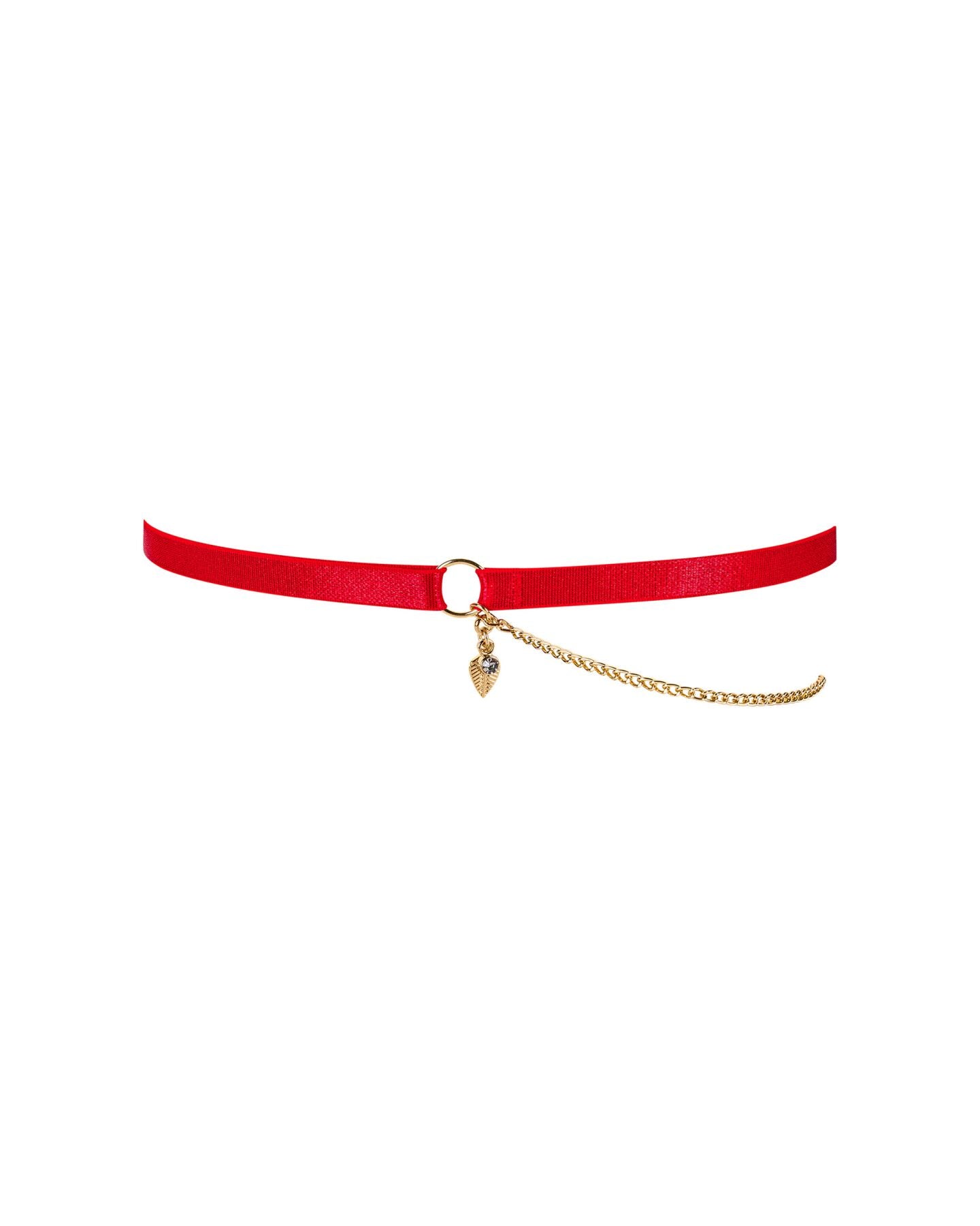 Гартер Obsessive Ingridia garter O/S, червоний