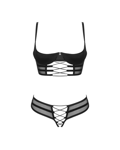 Комплект Obsessive Roxelia 2-pcs crotchless set M/L