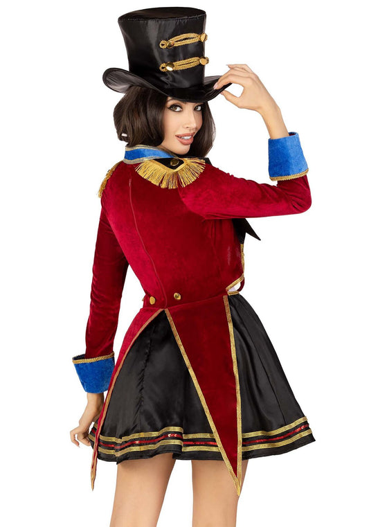 Костюм циркачки Leg Avenue Ringmaster Costume S, сукня, капелюх