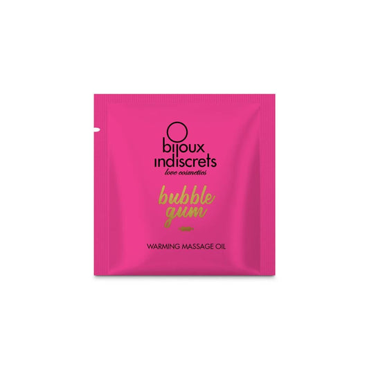Пробник розігрівальої олії Bijoux Indiscrets Light my Fire – Strawberry Bubblegum