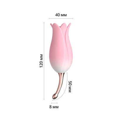Ультразвуковий вібратор для клітора Otouch Bloom Ultrasonic Clitoris, 2 доп насадки