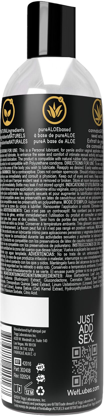 Лубрикант з екстрактом канабісу Wet Hemptation, на водній основі, зволожувальний (118 мл)