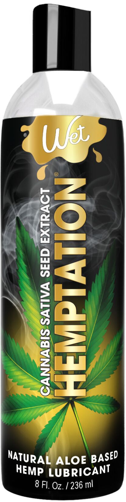 Розпродаж!!! Лубрикант з екстрактом канабісу Wet Hemptation 236 мл (срок 06.03.2026)