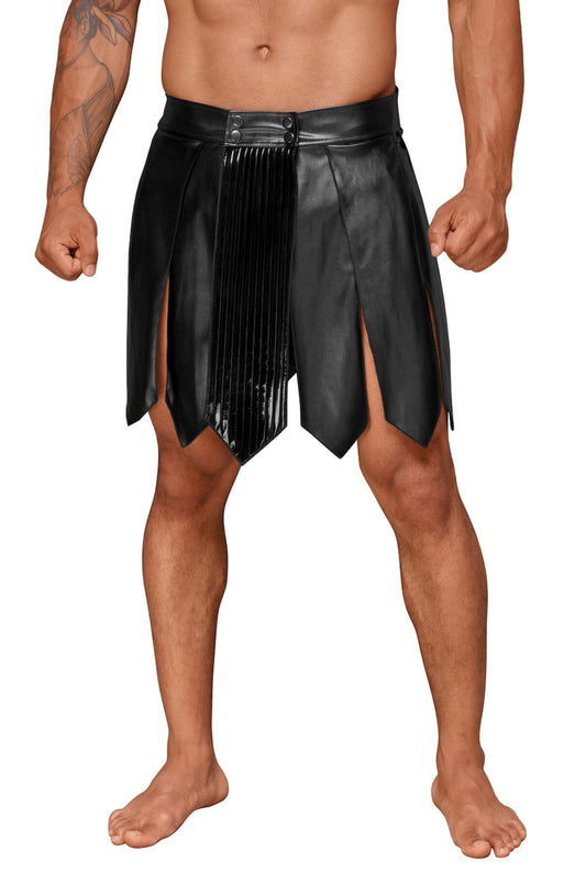 Чоловіча спідниця гладіатора Noir Handmade H053 Eco leather men's gladiator skirt, S, екошкіра