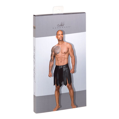 Чоловіча спідниця гладіатора Noir Handmade H053 Eco leather men's gladiator skirt, L, екошкіра