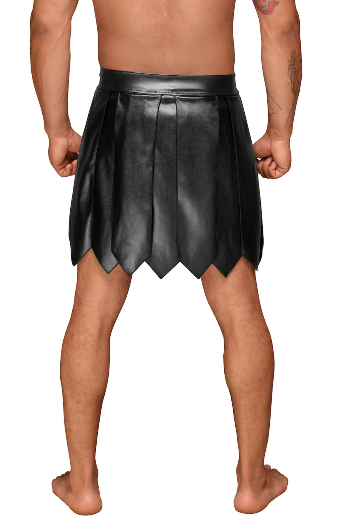 Чоловіча спідниця гладіатора Noir Handmade H053 Eco leather men's gladiator skirt, XL, екошкіра