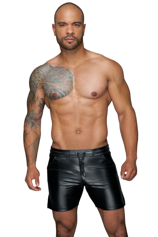 Чоловічі шорти з мокрим ефектом Noir Handmade H061 Powerwetlook shorts, XXL