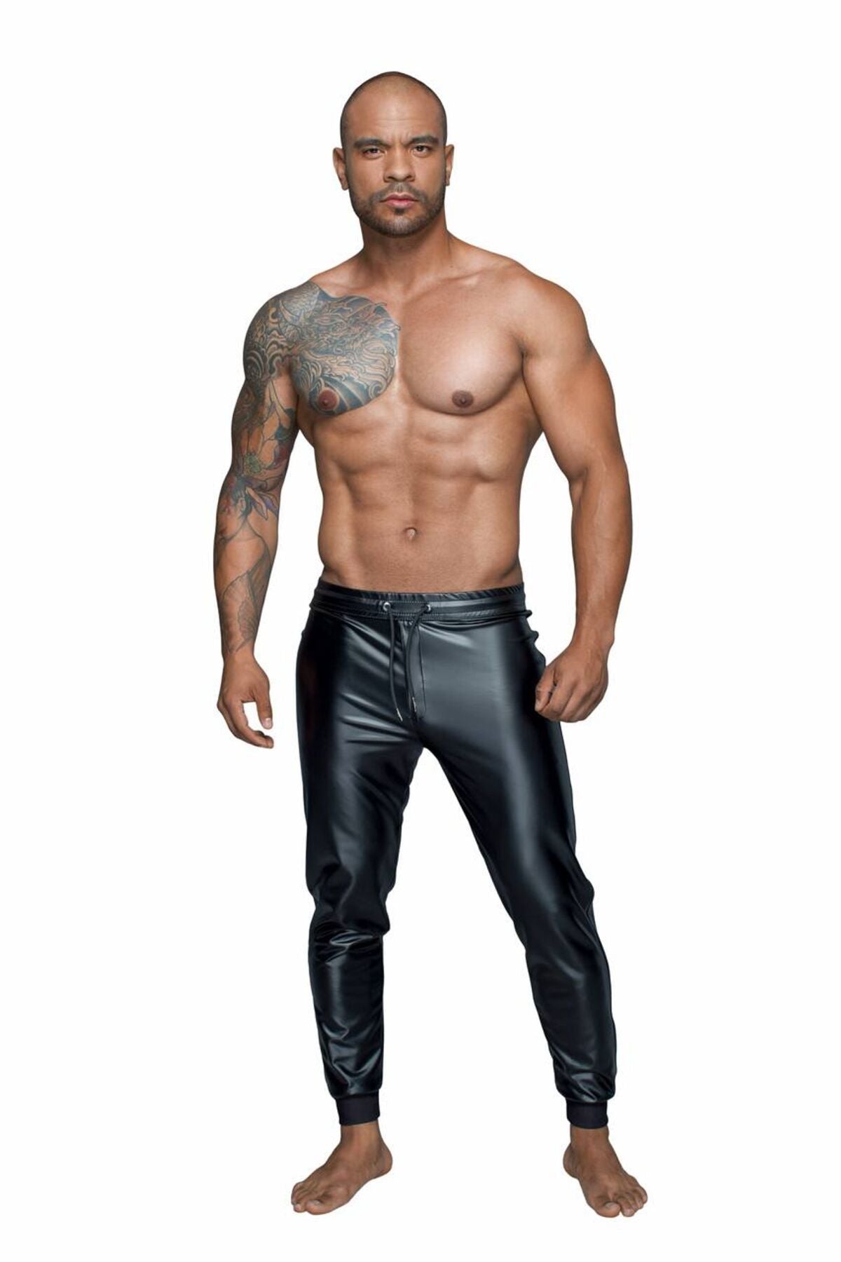 Чоловічі трегінси Noir Handmade H063 Powerwetlook treggings, XXL, мокрий ефект