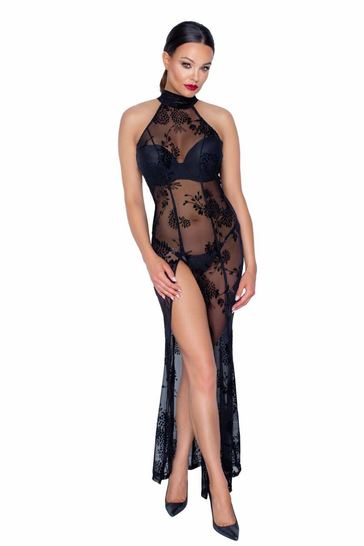 Довга сітчаста сукня Noir Handmade F239 Long tulle dress, 3XL