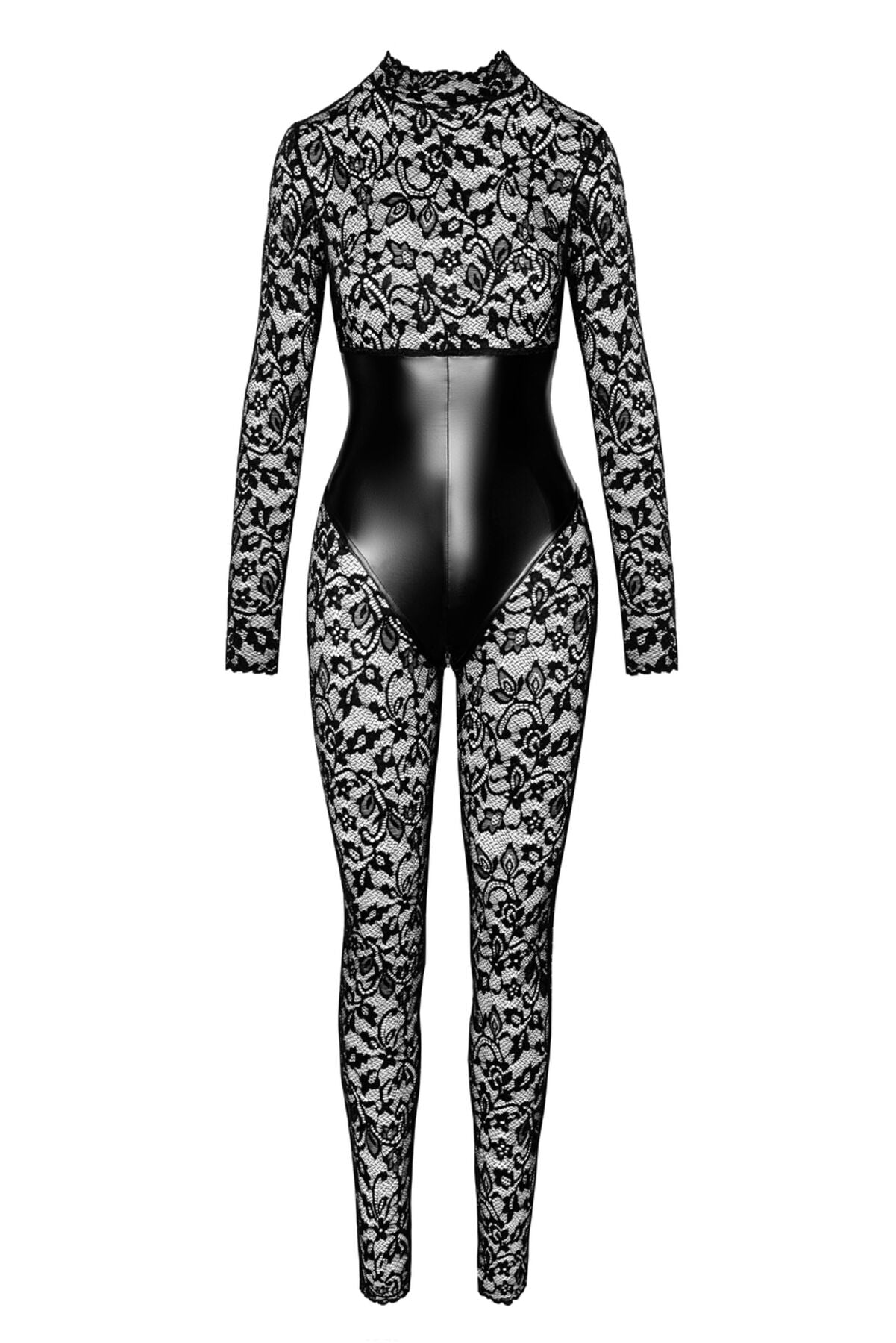 Комбінезон Noir Handmade F299 Enigma, XXL, мереживо, довгий рукав, імітація корсета, доступ