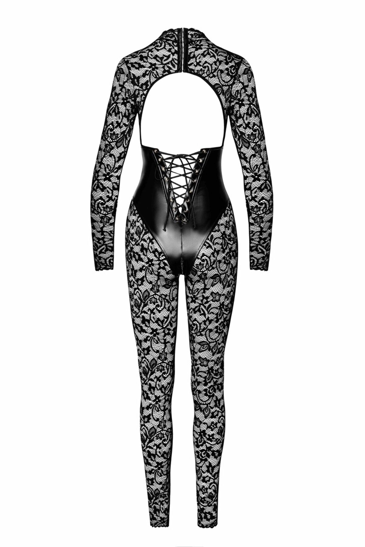 Комбінезон Noir Handmade F299 Enigma, XXL, мереживо, довгий рукав, імітація корсета, доступ