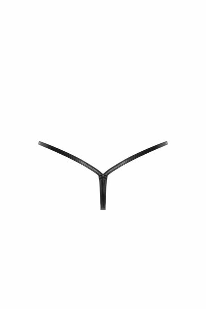 Трусики-стрінги Noir Handmade P012 Wild, S, під латекс, крокодиловий принт, застібки з боків